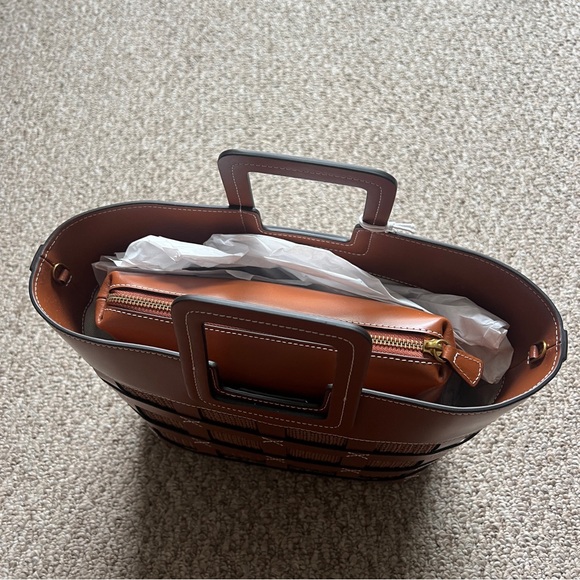 NWT STAUD Raffia Shirley Tote Bag - Picture 10 of 12